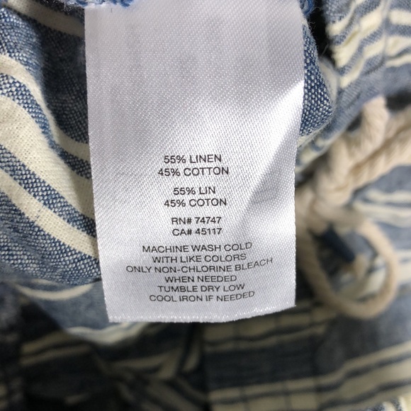 Linen Cotton short striped SzM - Picture 6 of 6